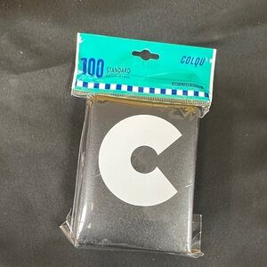 Colqu 100 count black Card Holder Matte Card Sleeve for sports game cards new